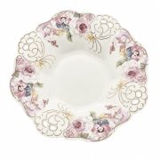 Fructieră Porțelan 33cm - Elegantă, Bol Fructe Decor Masă