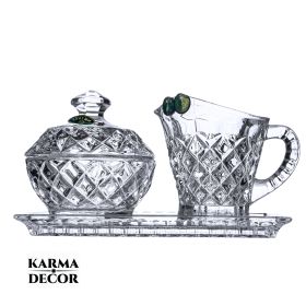 SET LATIERA TAVITA ZAHARNITA DIN CRISTAL DE BOHEMIA – COLECTIA MADISON