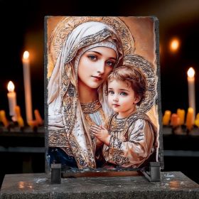 ICOANA MAICA DOMNULUI CU PRUNCUL 19.5CM*14.5CM