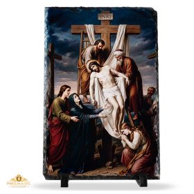 ICOANA COBORAREA DE PE CRUCE  LUI ISUS 19.5CM*14.5CM