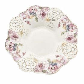 Fructieră Porțelan 33cm - Elegantă, Bol Fructe Decor Masă