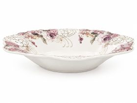 Fructieră Porțelan 33cm - Elegantă, Bol Fructe Decor Masă