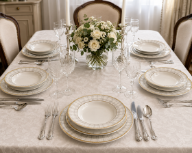 SET MASA 18 PIESE PORTELAN FIN