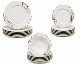 SET MASA 18 PIESE PORTELAN FIN